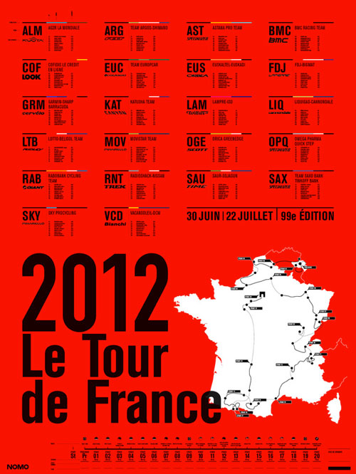 NoMo Design Tour de France Poster