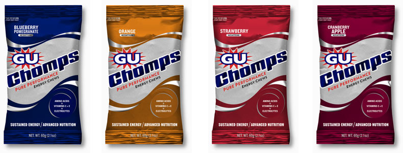 GU Chomps - Μασώμενα κυβάκια gel